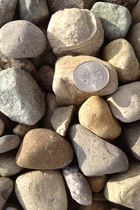 Decorative stone; washed two inch stone; dry creek beds decorative stone washed two inch